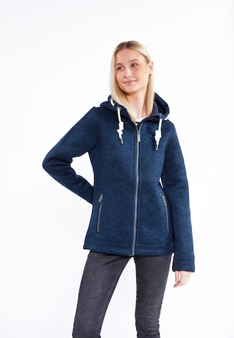 ICEBOUND Fleece jas in Blauw: voorkant