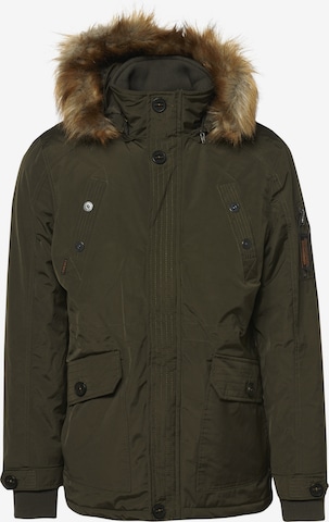 KOROSHI Winter jacket in Green: front