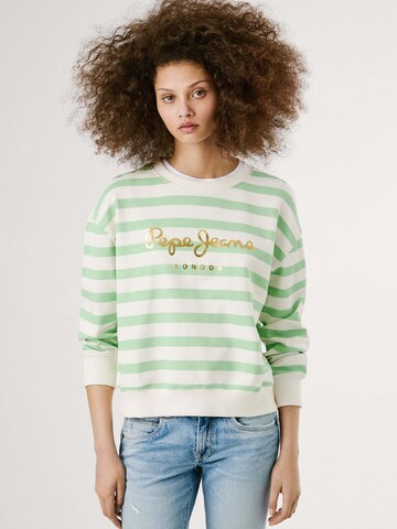 Pepe Jeans Свитшот 'Anna' в Зеленый: спереди