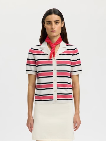 SELECTED - Cárdigan 'SLFAMOUR' en blanco: frente