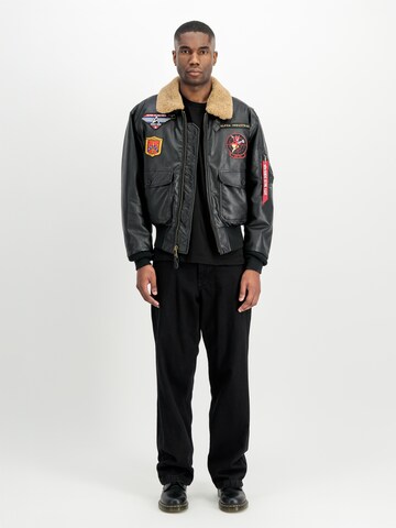 ALPHA INDUSTRIES Between-Season Jacket 'G1 Devils Brigade FL' in Black: front