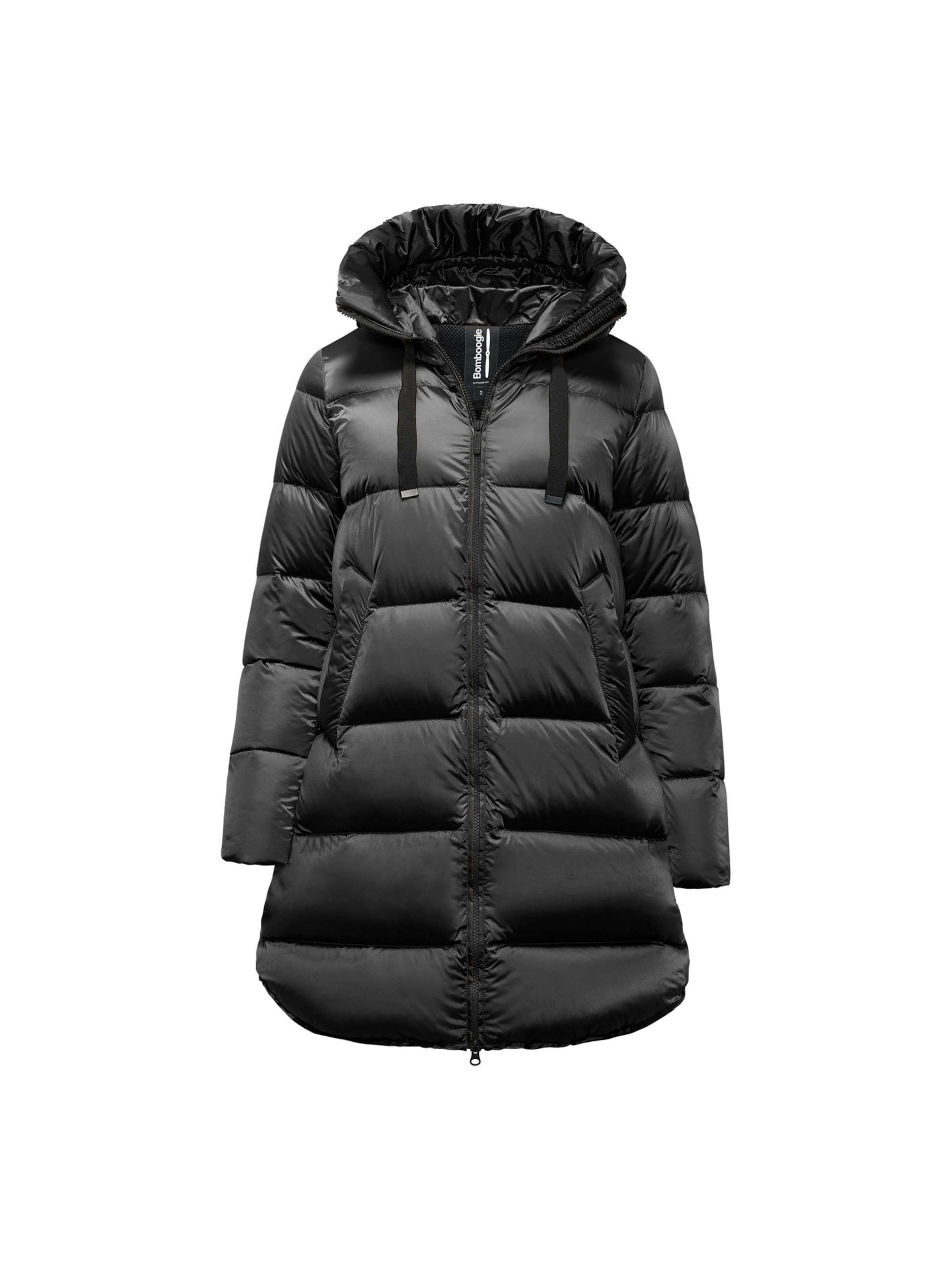 BOMBOOGIE Winterjas 'Geneva' in Zwart: voorkant