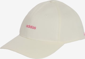 Cappello da baseball sportivo 'Linear' di ADIDAS PERFORMANCE in bianco: frontale