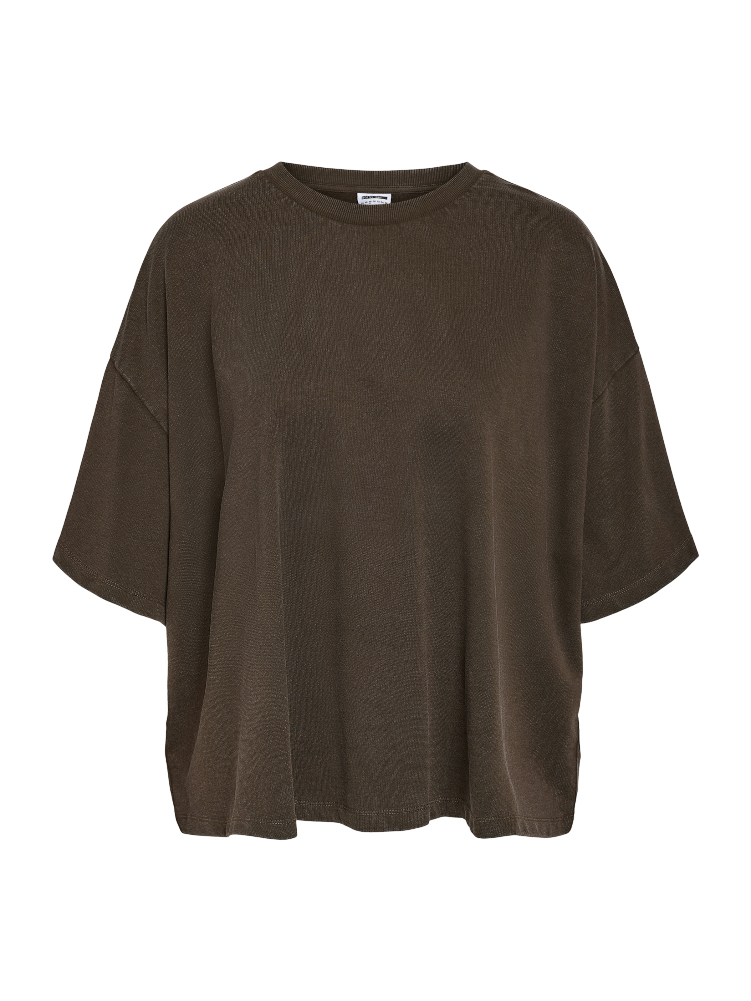 Noisy May Curve - Camisa 'NMALANI' em castanho: frente