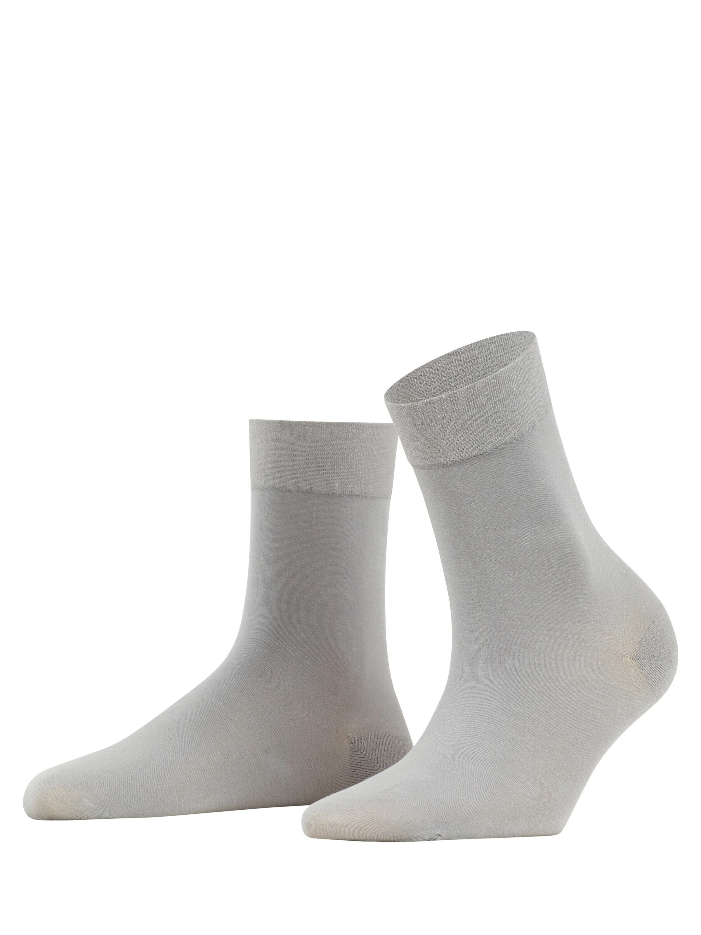 FALKE Socken 'Fine Softness'‌‌‌‌‌‌ in Silber: Vorderseite