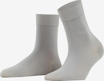 FALKE Socken 'Fine Softness' in Silber: Vorderseite