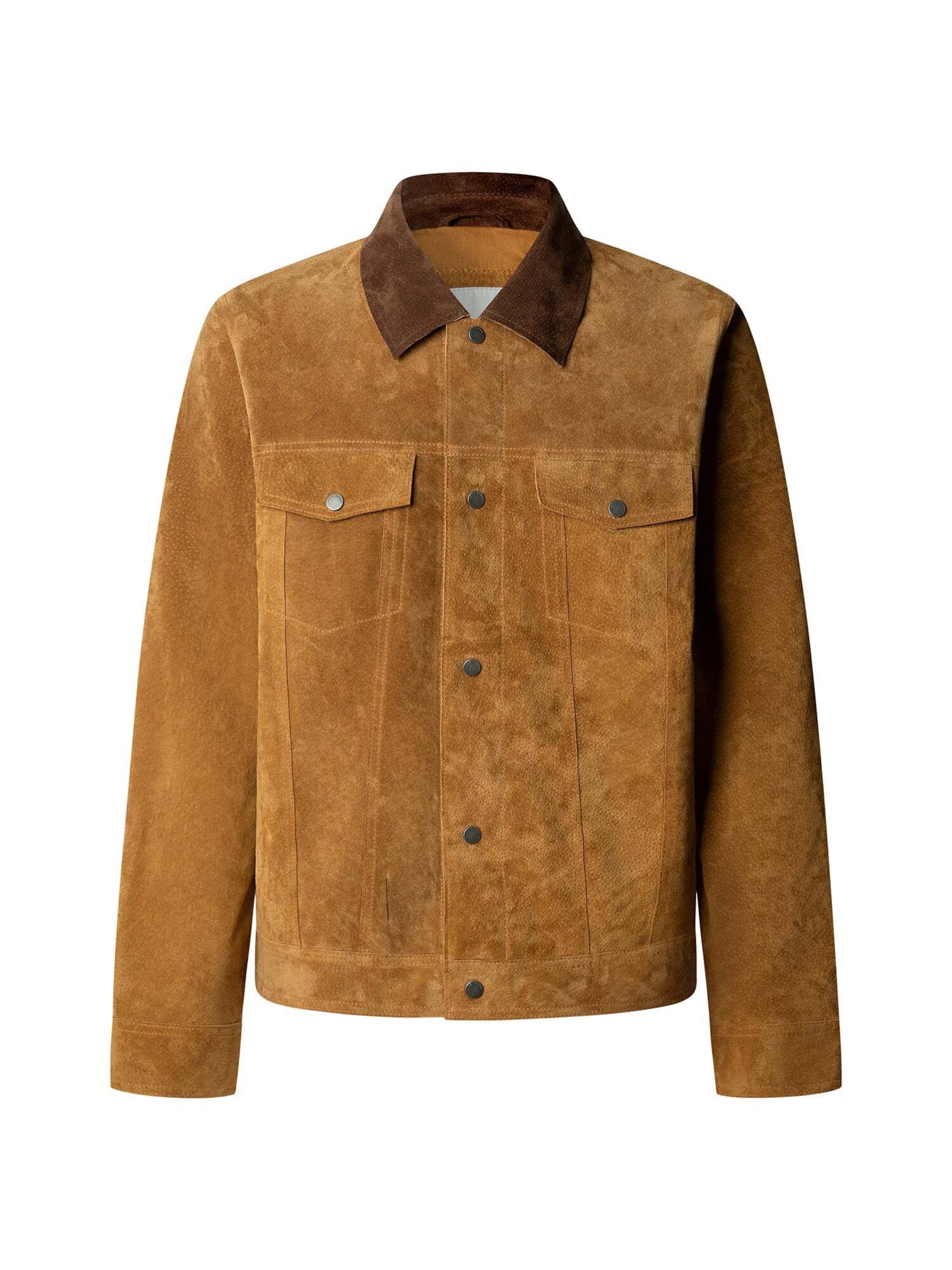 Pepe Jeans Übergangsjacke 'BLENHEIM' in Braun: Vorderseite