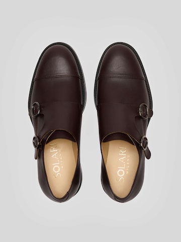 Solari Milano Schnürschuh 'Monk Strap' in Braun