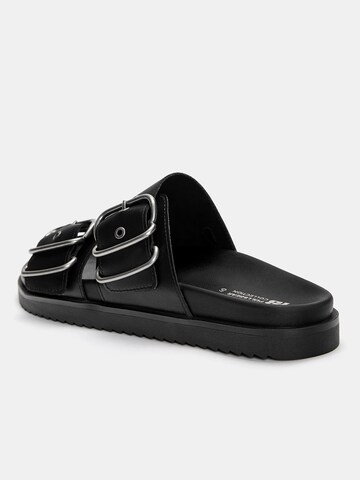 Pull&Bear Nizki natikači | črna barva