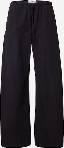 WEEKDAY Wide Leg Housut värissä musta: etupuoli