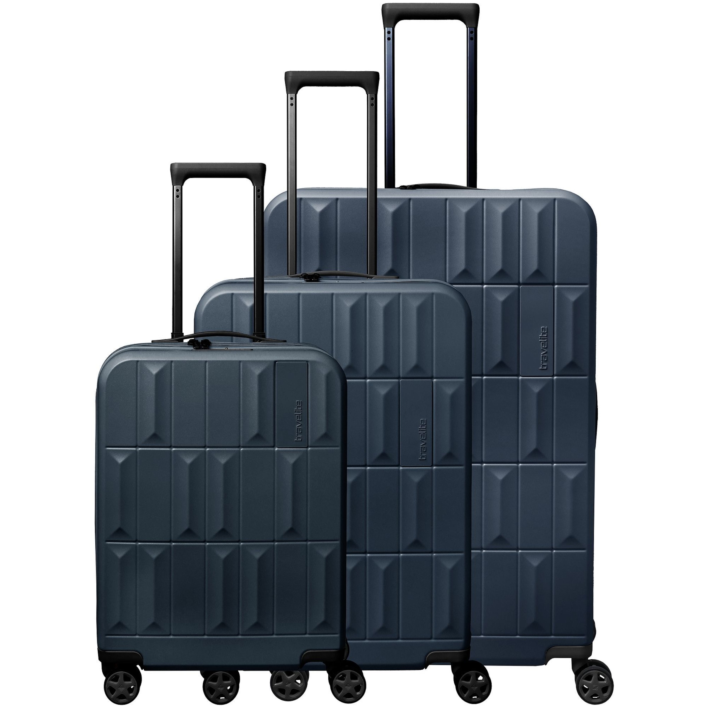 TRAVELITE Suitcase set 'Panello' in Blue: front