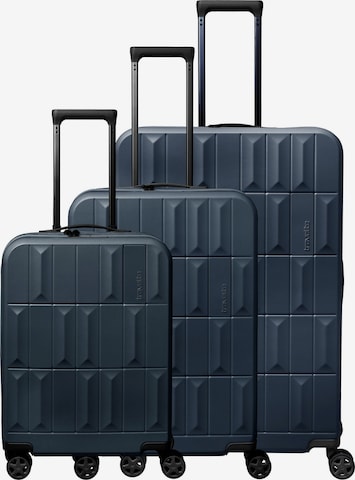 TRAVELITE Suitcase set 'Panello' in Blue: front