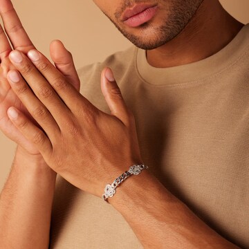 Lucardi Armband 'Dagi Knoten' in Silber: Vorderseite