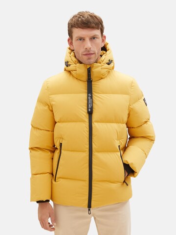 TOM TAILOR Zimní bunda – žlutá: přední strana