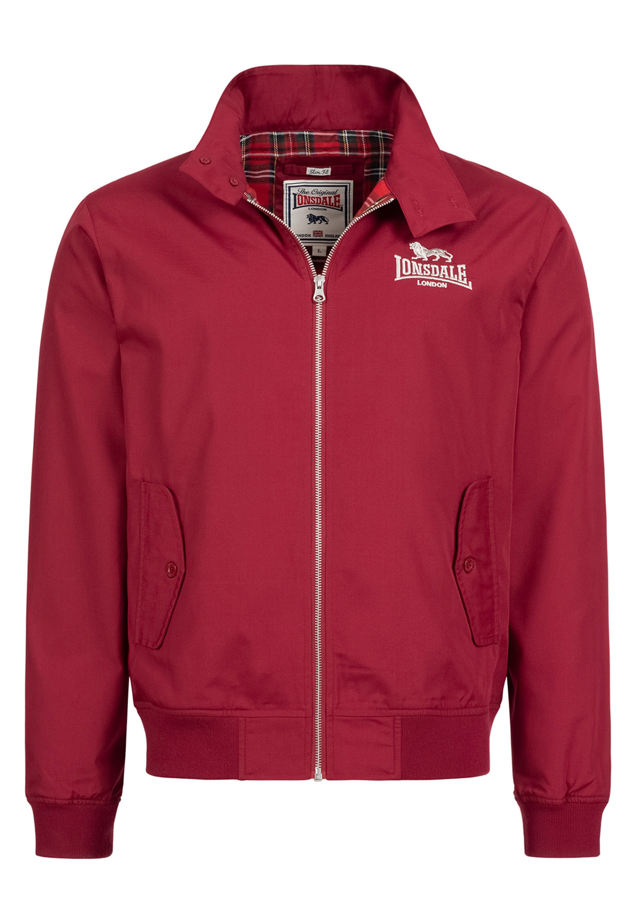 Veste mi-saison 'Classic' LONSDALE en rouge : devant