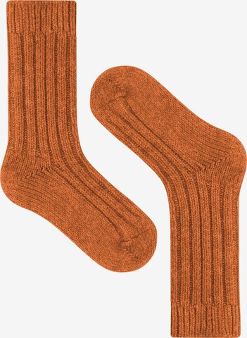 Chaussettes normani en orange