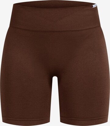 Pantalon de sport Smilodox en marron : devant