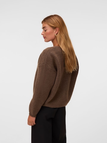 VERO MODA Knit cardigan 'VMBow' in Brown