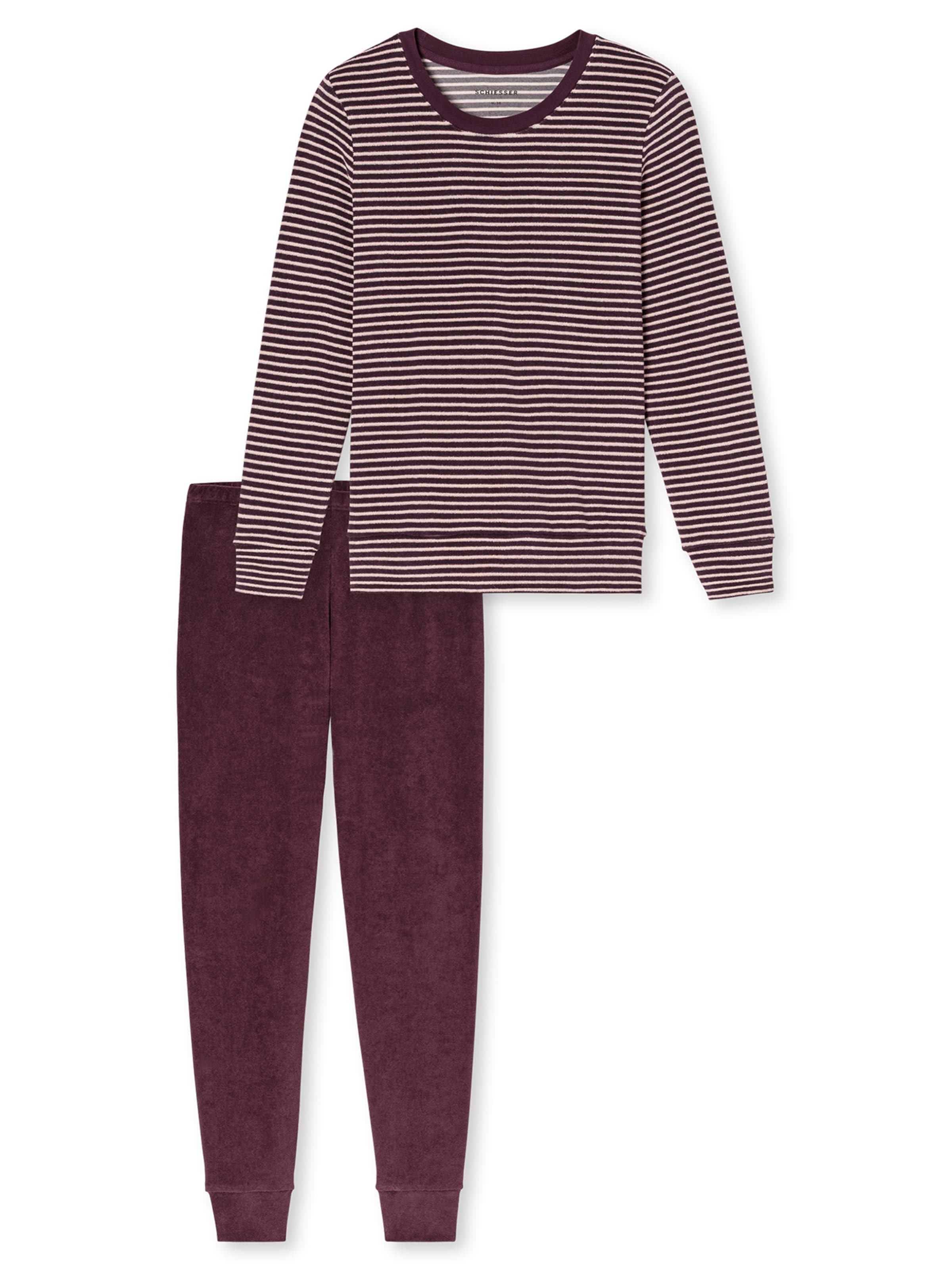 Pyjama ' Casual Essentials ' SCHIESSER en marron : devant