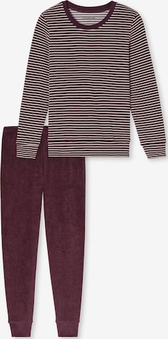 Pyjama ' Casual Essentials ' SCHIESSER en marron : devant