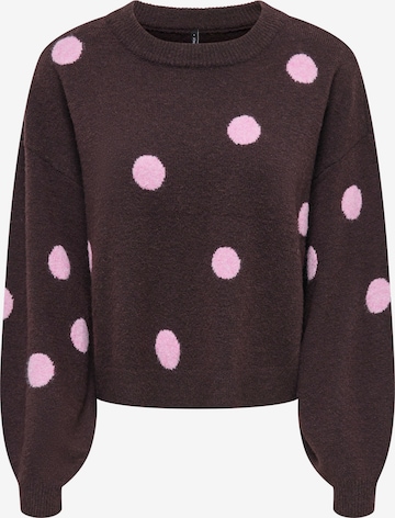 ONLY Pullover 'ONLRICA' in Braun: Vorderseite