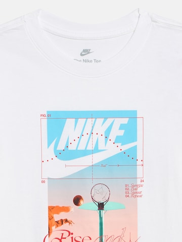 Nike Sportswear T-shirt 'RISE AND SHINE' i vit