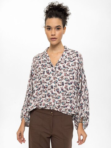 Camicia da donna di Anou Anou in beige: frontale