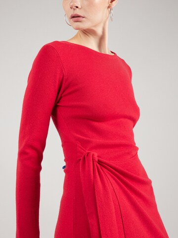 Derhy Gebreide jurk in Rood
