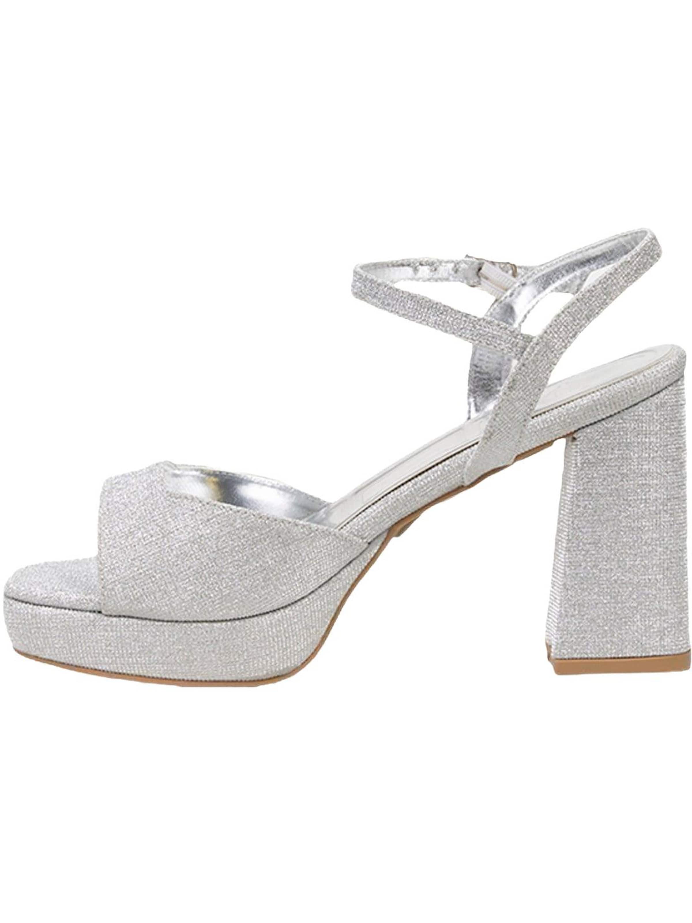 Desa Strap sandal 'Stilett' in Silver