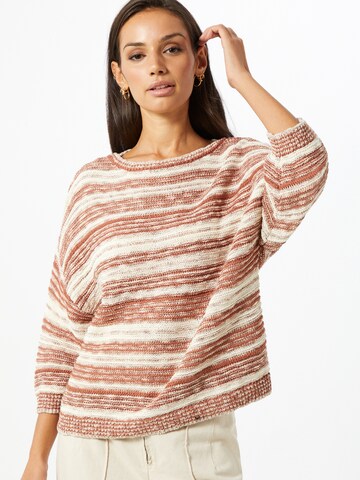 TOM TAILOR Sweater in Brown: front