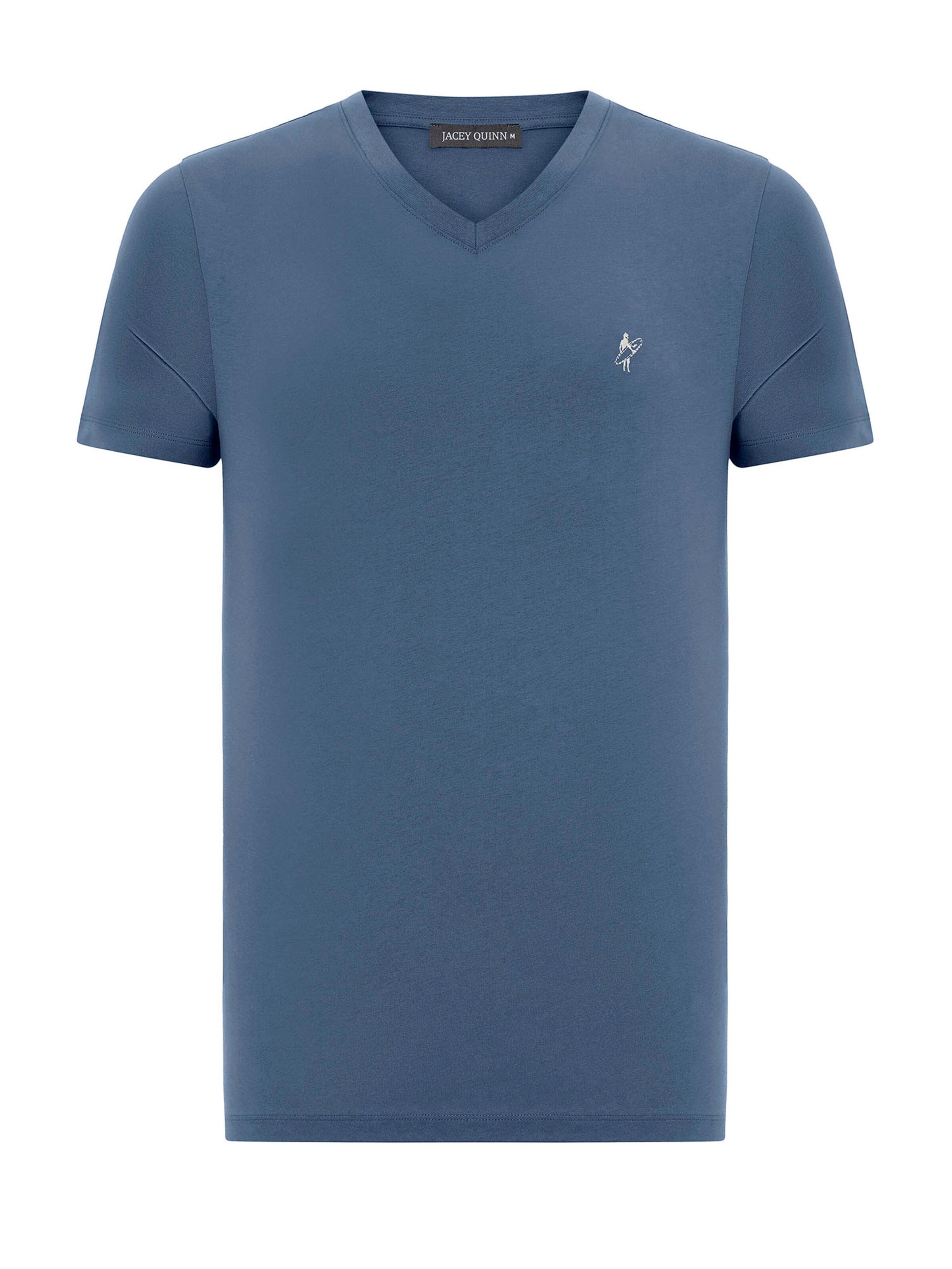 Jacey Quinn - Camisa em azul