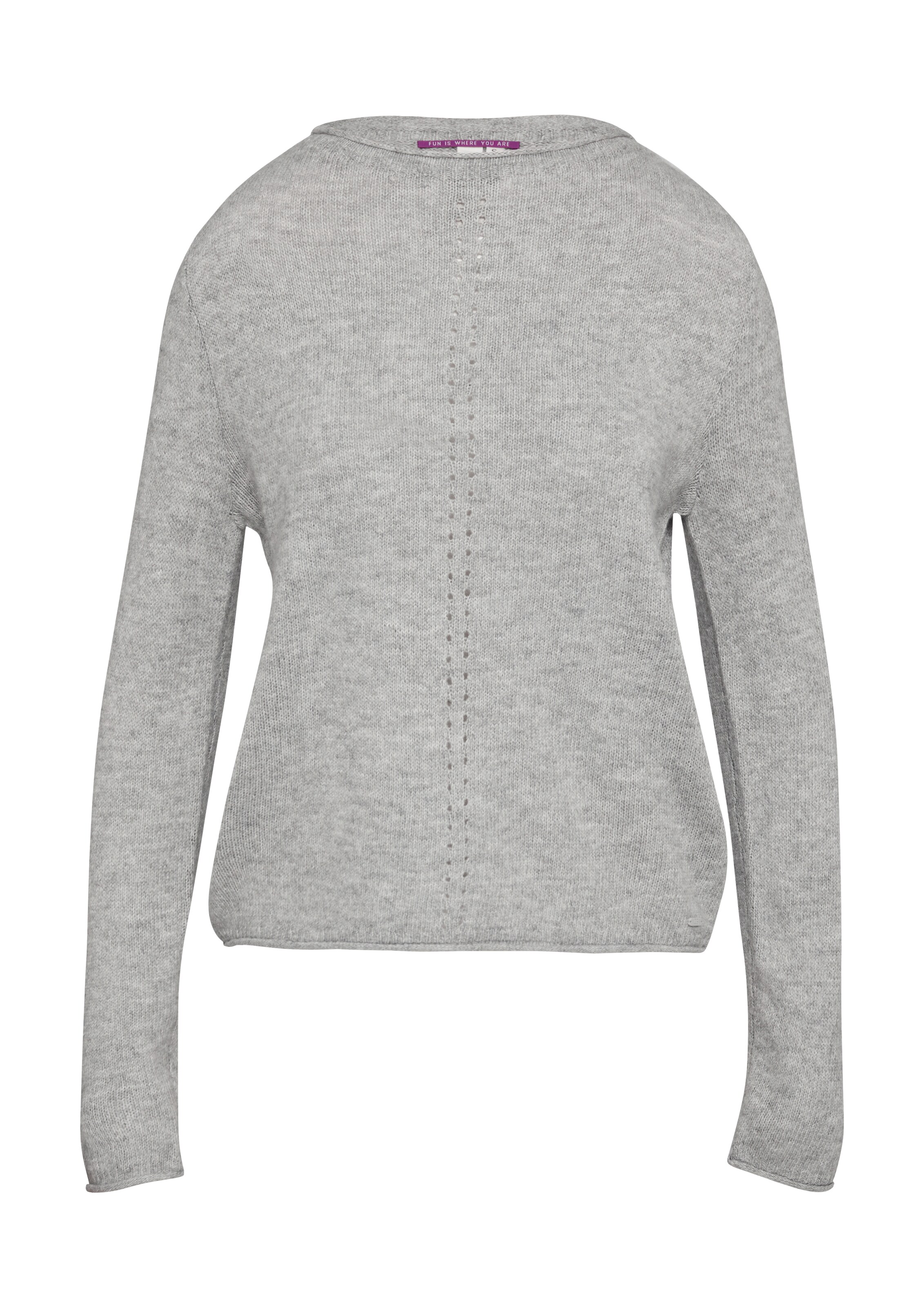 QS Trui in Grijs: voorkant
