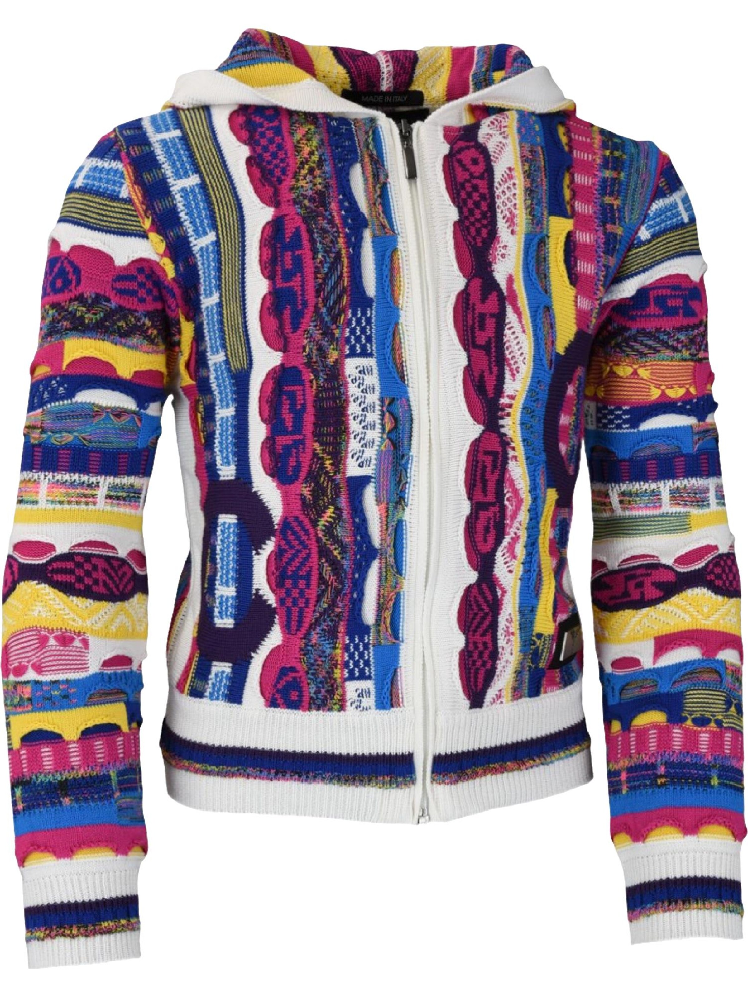 Cardigan Carlo Colucci en mélange de couleurs : devant