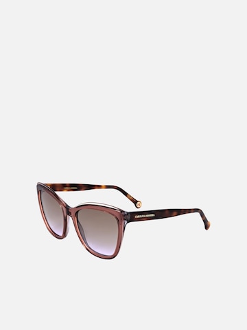 Carolina Herrera - Gafas de sol en marrón: frente