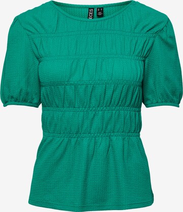 PIECES Shirt 'Alka' in Groen: voorkant