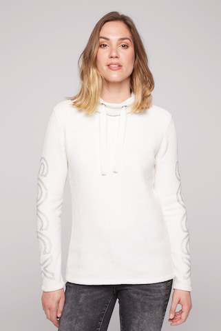 Pull-over Soccx en blanc : devant