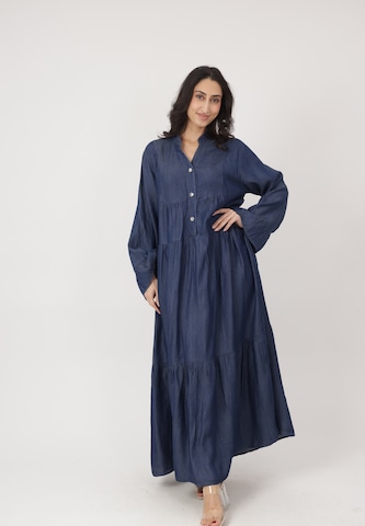 Abito camicia di Elara in blu