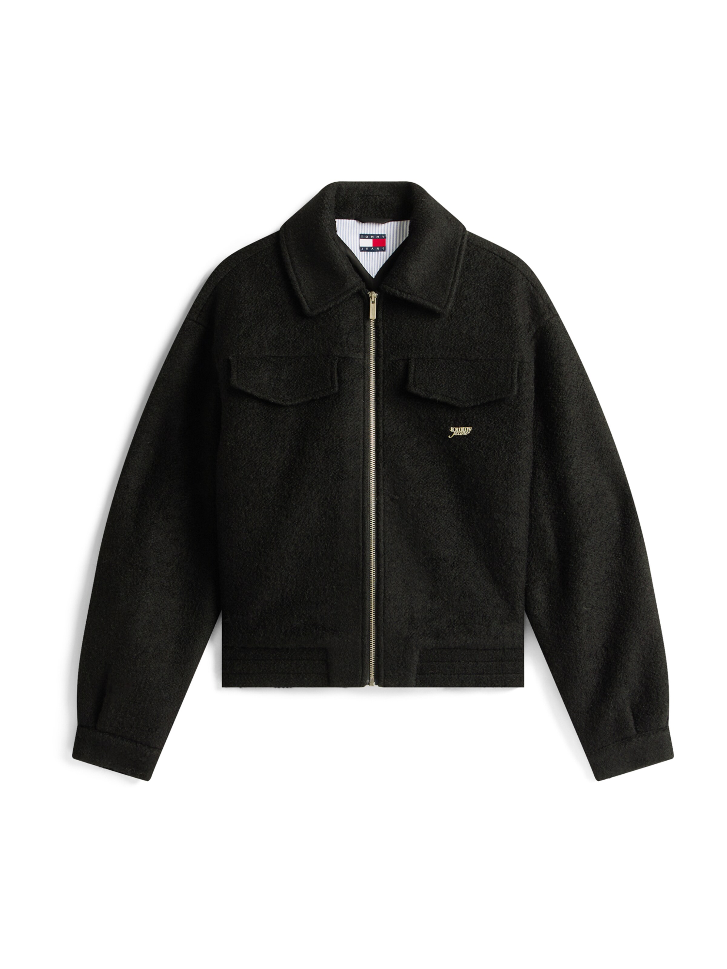 Tommy Jeans Chaqueta de entretiempo en negro, Vista del producto