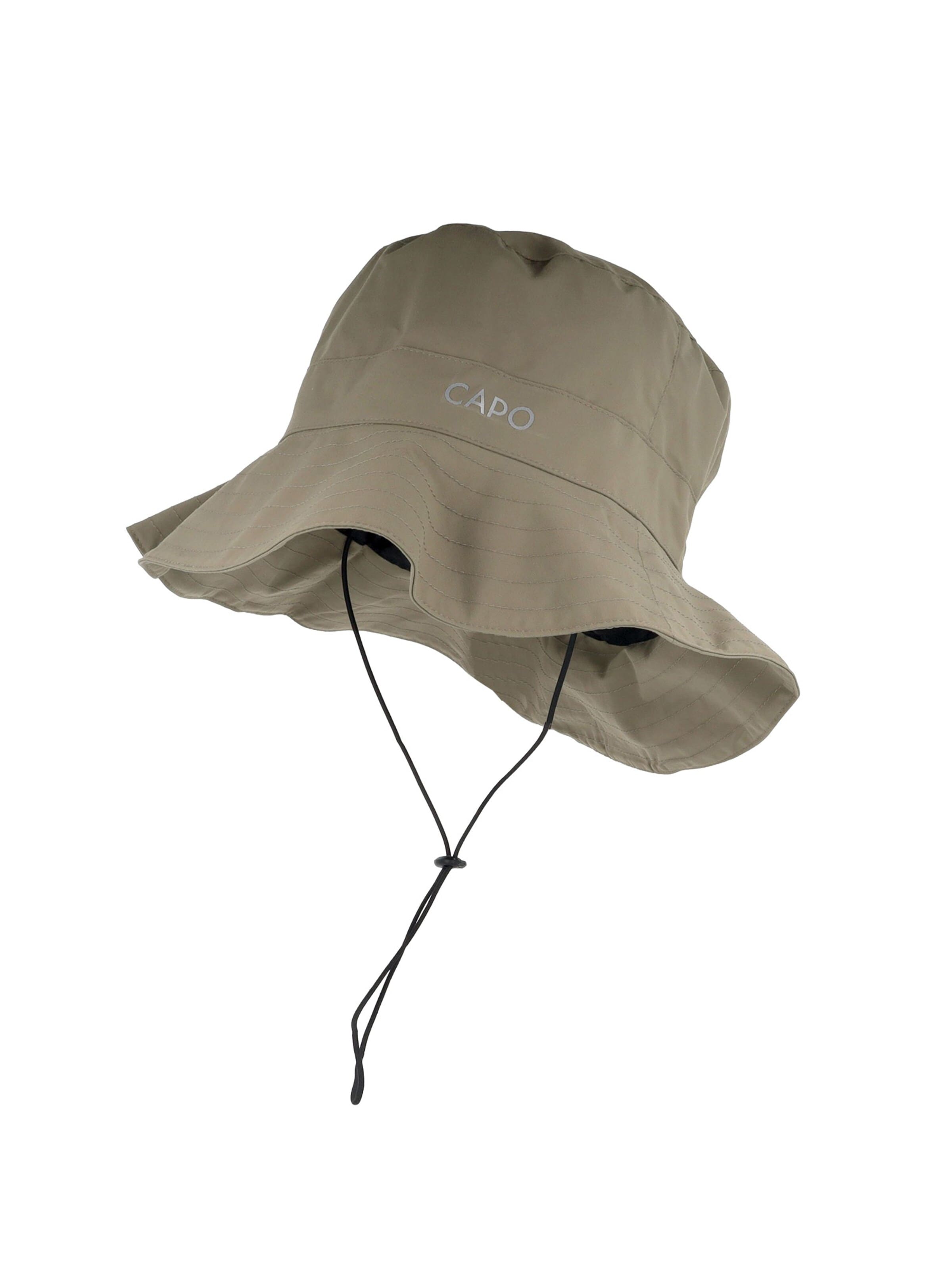 CAPO Hat 'Fischerhut, Sympatex elastisches Kinnband, Reflexbügler' in Grey: front