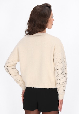 faina Knit cardigan in Beige
