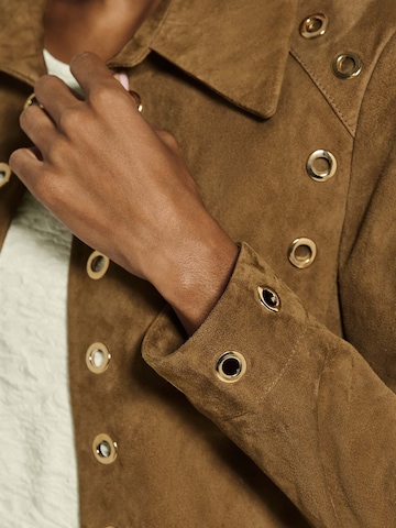 Veste mi-saison MADELEINE en marron