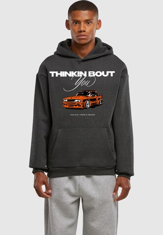 Sweat-shirt 'Thinking Bout You' Mister Tee en gris : devant