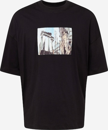 T-Shirt TOPMAN en noir : devant