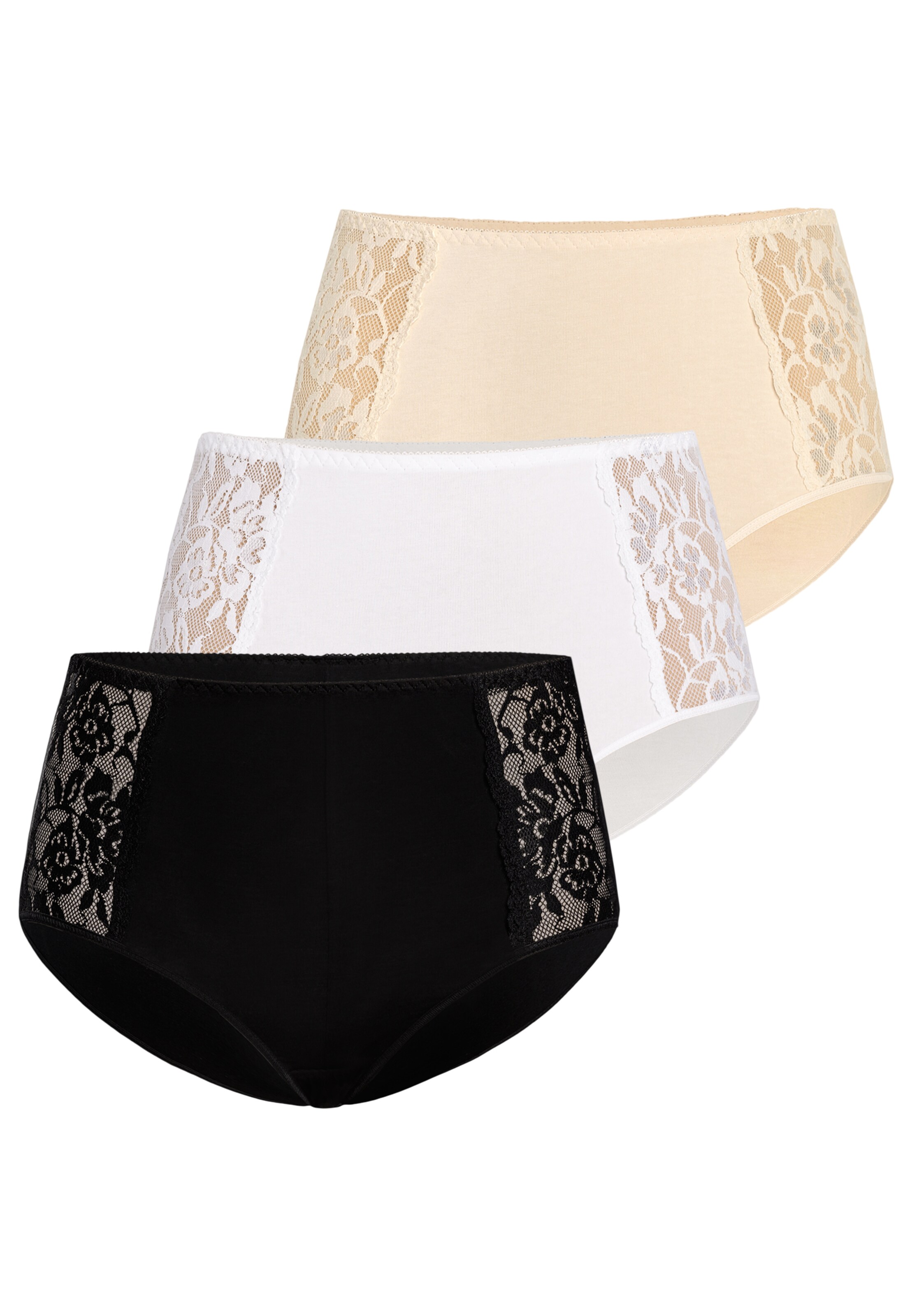 TEYLI Culotte 'Loren' en crème / noir / blanc cassé, Vue avec produit
