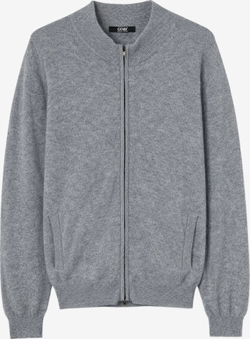 GOBI Cashmere Strickjacke 'Men's Essential Full-Zip Cashmere Cardigan' in Grau: Vorderseite