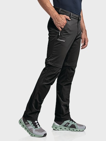 Schöffel Slimfit Outdoorhose 'Folkstone' in Schwarz