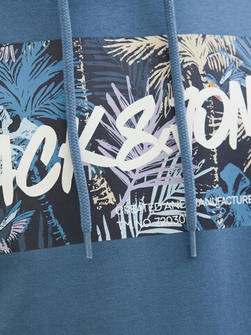 JACK & JONES Sweatshirt 'Hawaii' i blå
