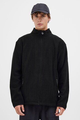 North Bend Fleece jacket 'Cocas' in Black: front