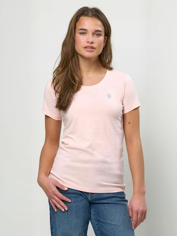 U.S. POLO ASSN. Top ' UWAmy ' w kolorze różowy: przód