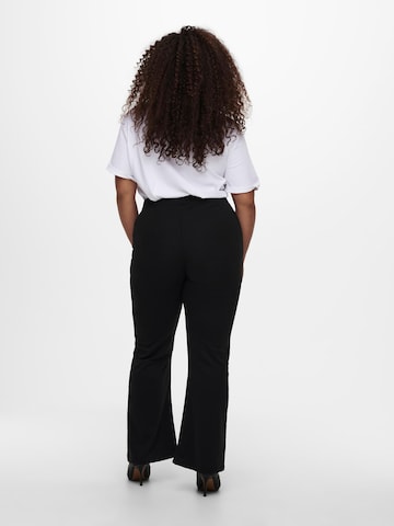 ONLY Carmakoma Flared Pants 'Pever' in Black